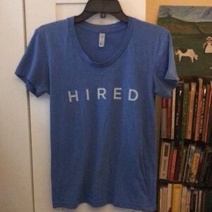 American Apparel 'HIRED' t-shirt
